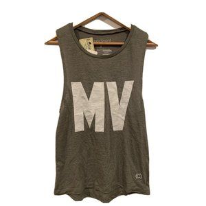 (code)word Sleeveless Top Tank Top Cotton Size S Gray